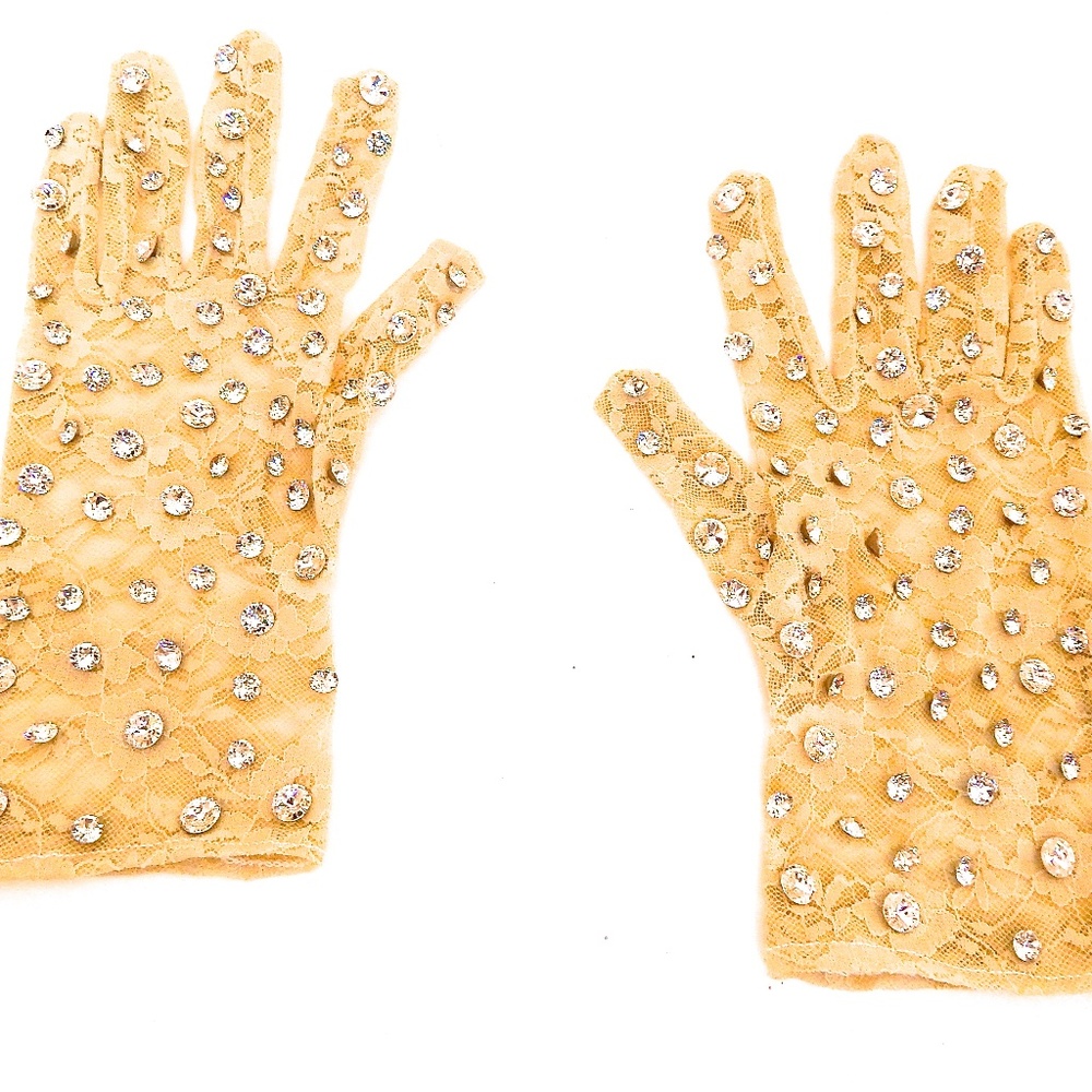 GASOLINE GLAMOUR NUDE N RUDE NUDE LACE GLOVES